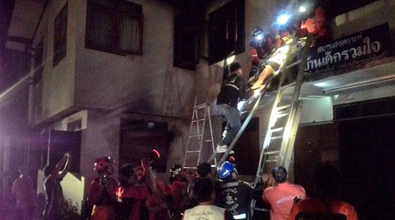 18 girls killed in fire at school dorm in Thailand
