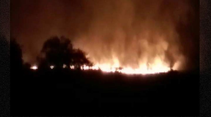 Fire Broke Out in Shoe Factory near Basanti Highway
