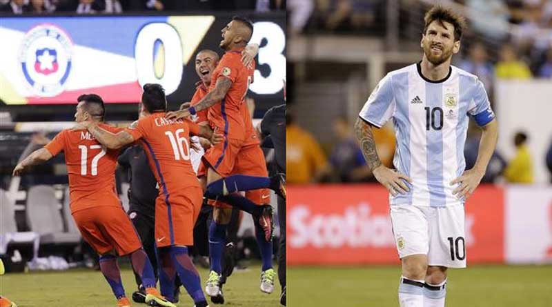 Lionel Messi misses penalty as Chile beat Argentina in Copa final