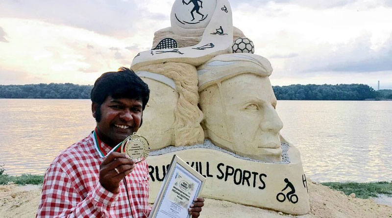 Sudarsan Pattnaik wins gold medal at World Sand Art Championship, Bulgaria