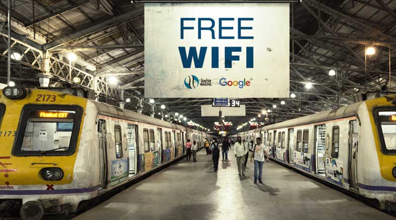 Railway platform becomes cyber cafe for the small towns in India