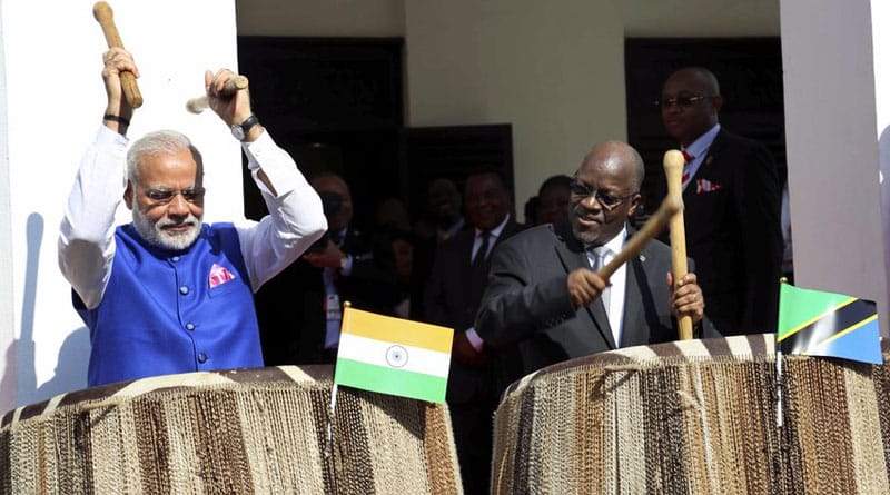 PM Modi Plays Traditional Tanzanian Drums Like A Pro, Wows His Audience