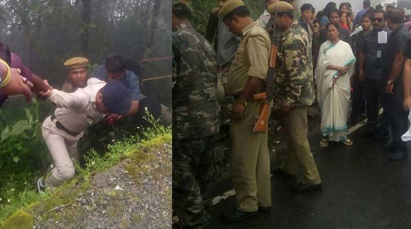 president Pranab Mukherjee's convoy met with an accident