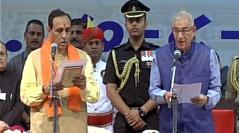Vijay Rupani was sworn in as chief minister of Gujarat
