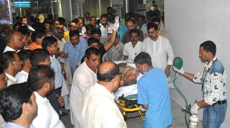 BJP leader Teotia critical after assailants fire 100 rounds at his convoy