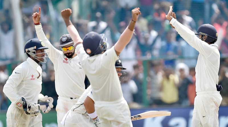 India wins 500th test against NewZealand by 197 runs 