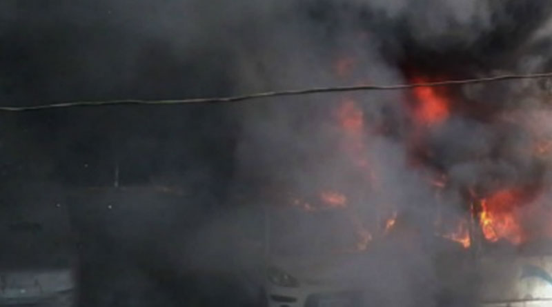 Fire breaks out at a restaurant in Kolkata's Park Street