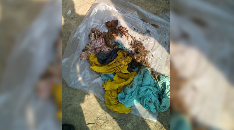 Team of CID is recovering dead body of infants at campus of sujit memorial trust Maslandapur