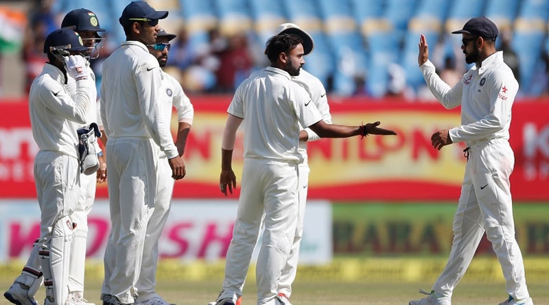 India vs England first match drawn in Rajkot