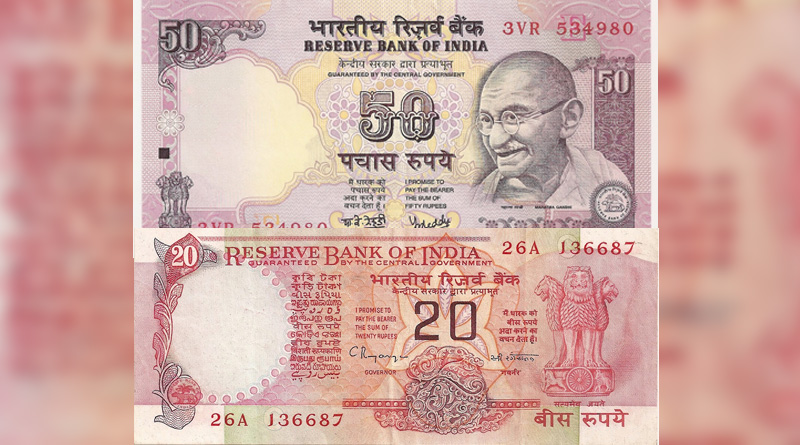The Reserve Bank of India (RBI) today announced that it would issue new Rs 50 and Rs 20 bank notes