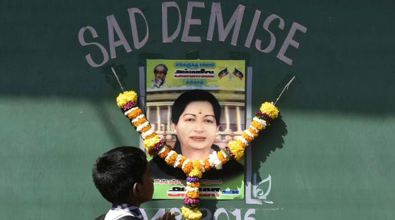 Sad demise of Jayalalithaa creates a void
