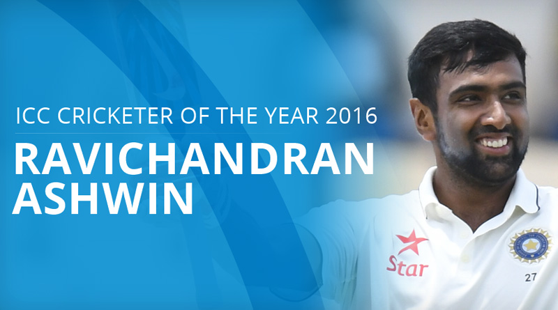Ravichandran Ashwin named as the ICC Cricketer of the Year