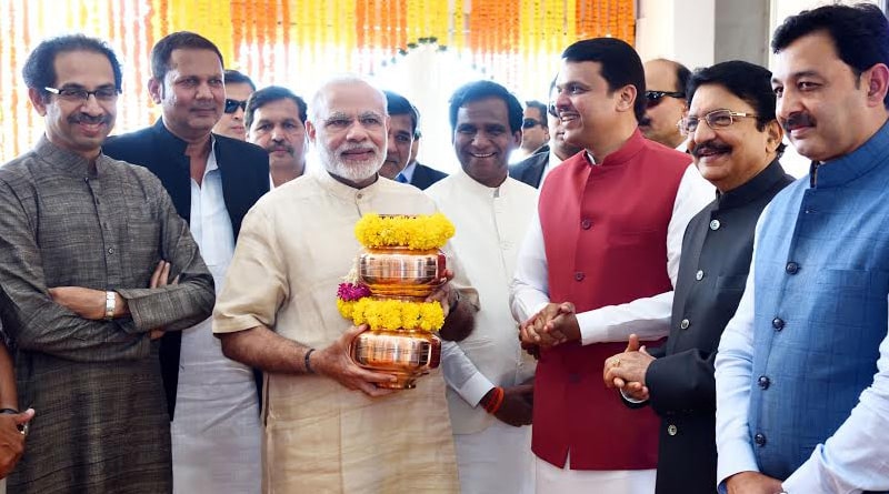 PM Modi travel to Shivaji Memorial for its foundation-laying ceremony