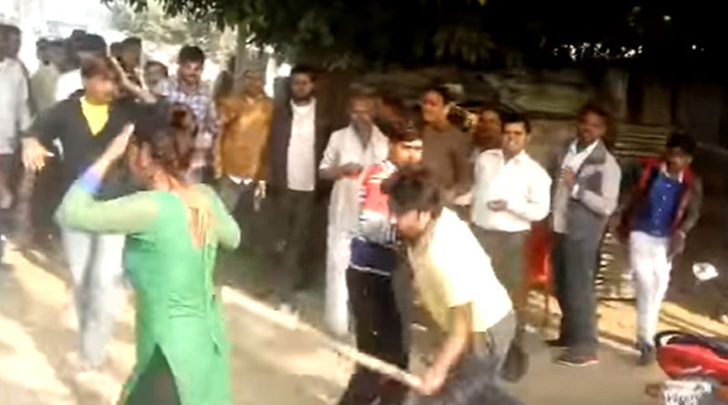 Woman molested in busy market, beaten up with stick