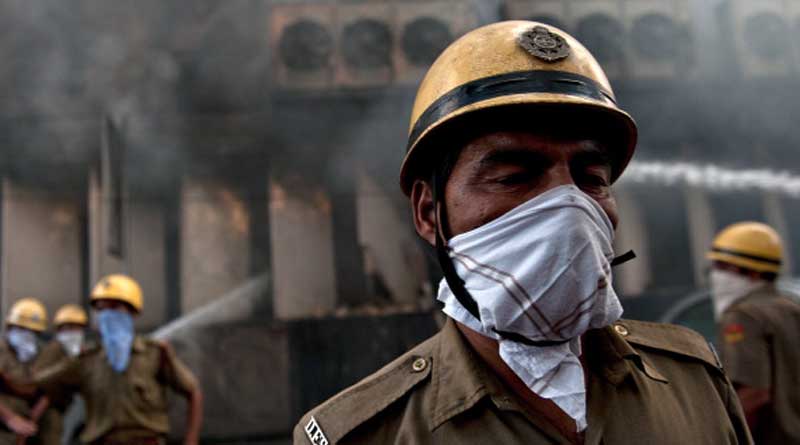 flames engulf godown in Kolkata's Rafi Ahmed Kidwai Road