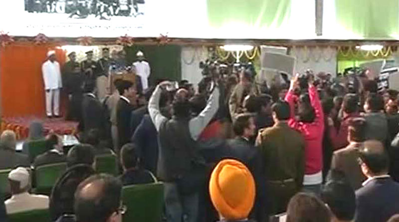 Jammu And Kashmir Opposition Protests During National Anthem, Governor Walks Out