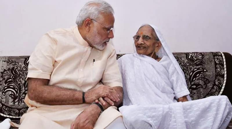 PM Narendra Modi skips yoga to spend time with mother