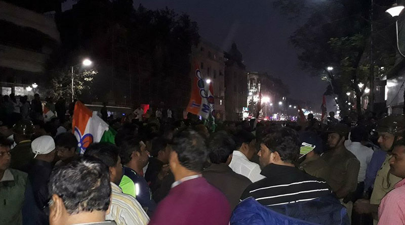 TMC workers attack BJP party office after Sudip Banerjee's arrest