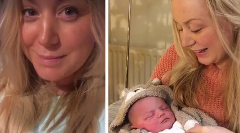 Brave mum broadcasts her labour on Facebook live