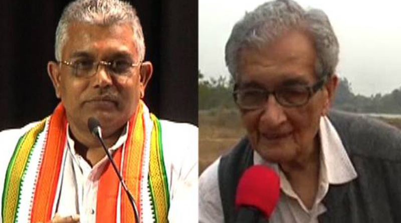 BJP leader Dilip Ghosh slams Amartya Sen and TMC | Sangbad Pratidin