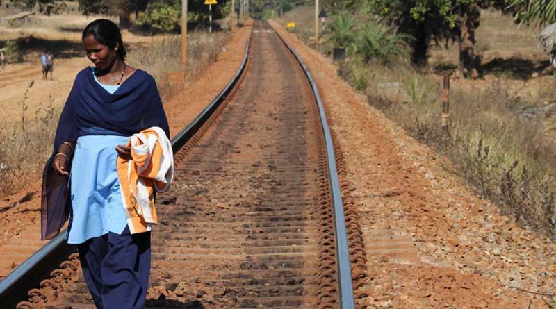 Brave heart Bastar woman guards railway tracks in Mao zone  