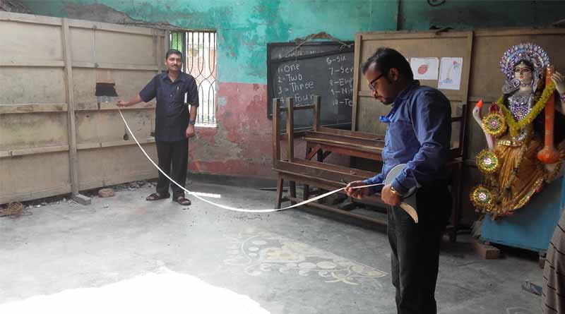 Reconstruction begins at ransakced Newtown school