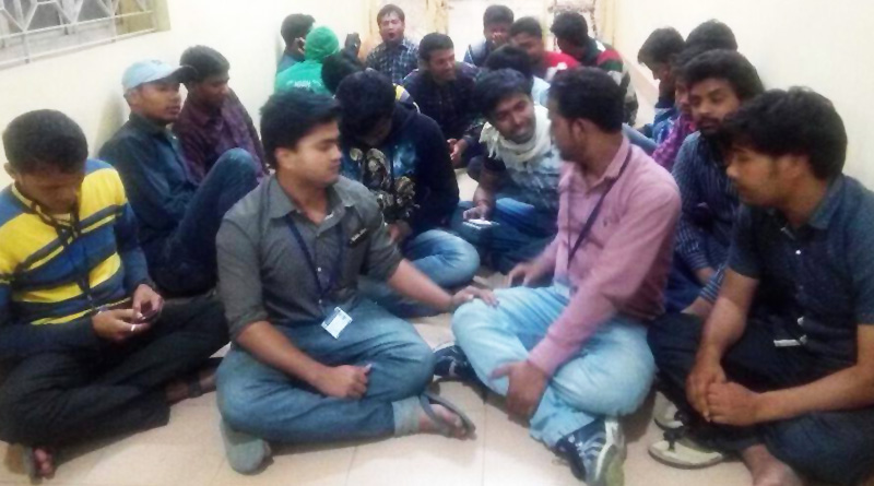 Student agitation in Gourbanga University