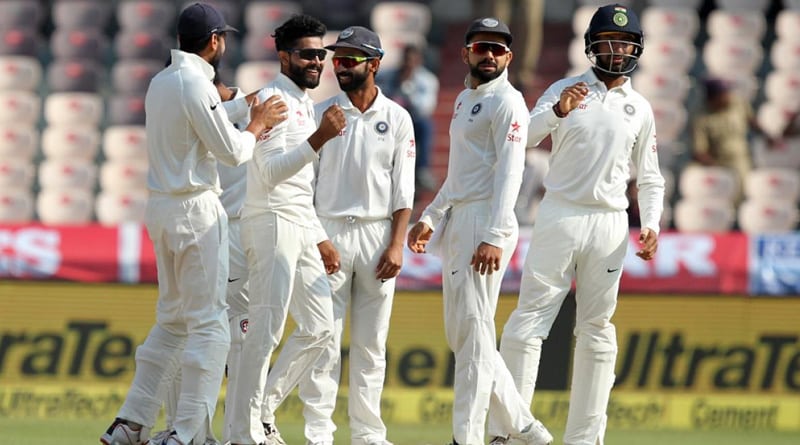 Bangladesh bows to mighty Indian onslaught in Hyderabad test match