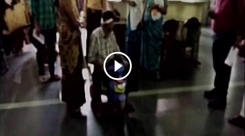 No bribe, no wheelchair, patient forced to use tricycle to reach doctor 