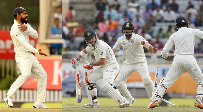 Virat's tit for tat to Aussie batsman David Warner