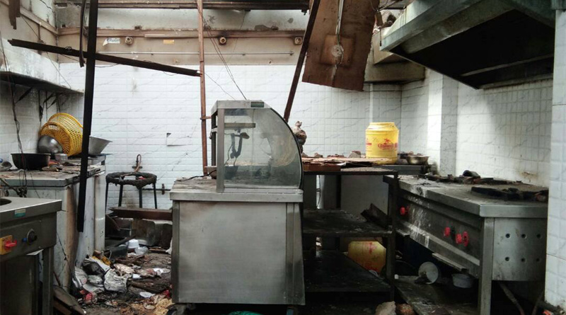 powerful explosion in birati restaurant