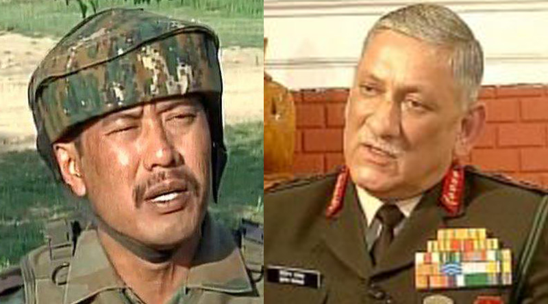 Army Chief General Bipin Rawat writes letter of commendation for Major Gogoi 