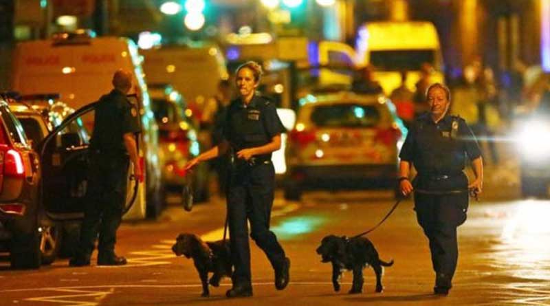 Van mows worshippers outside London Mosque