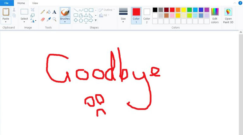 Say goodbye to your favourite Microsoft Paint