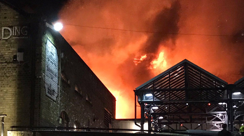 Fire breaks out in London's Camden Market