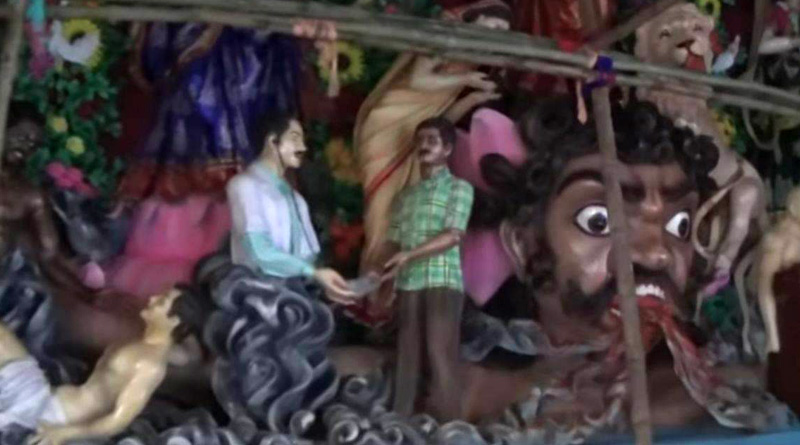  Muhammad Ali Park pujo committee in trouble depicting Doctors as demon