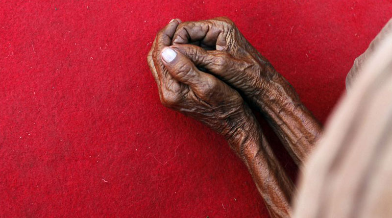 Old woman urges for food security 