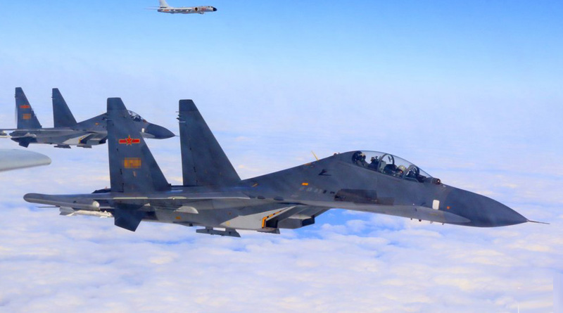 China Air Force conducts combat patrols over South China Sea