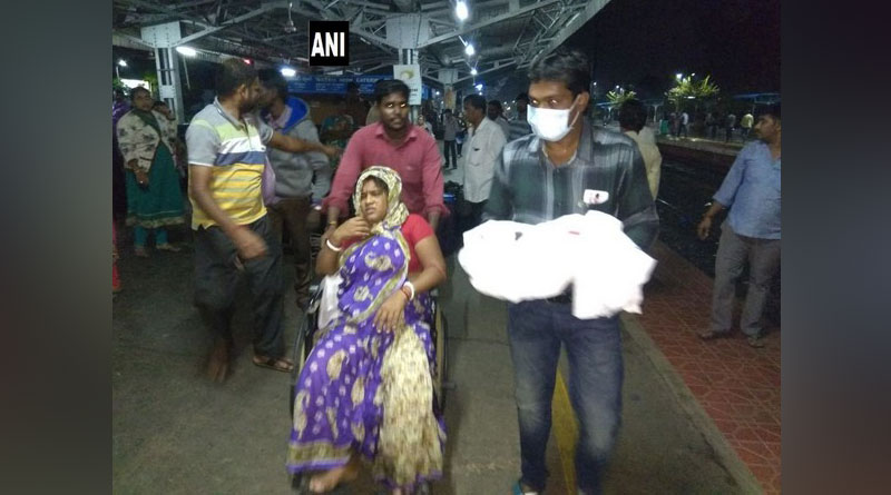 Woman blessed with a child at Nellore railway station