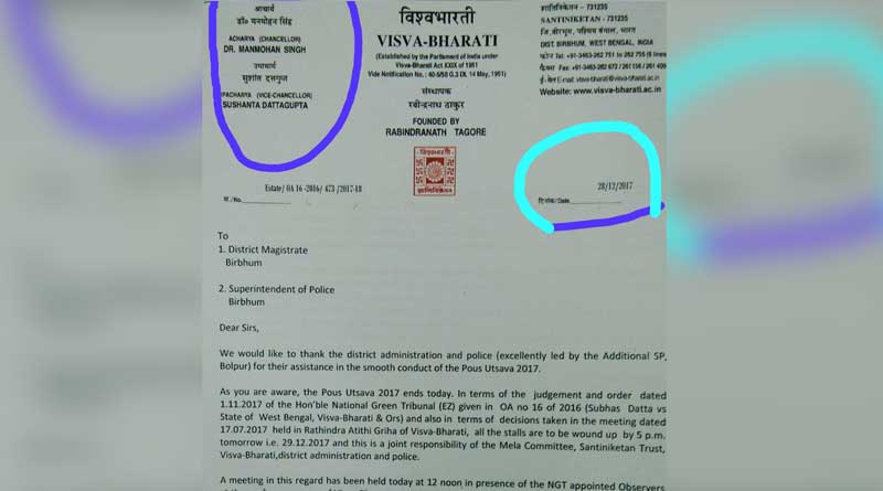 Manmohan Singh’s name on Visva-Bharati University letter pad sparks row