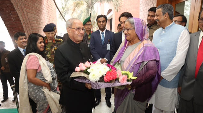 Pranab Mukherjee visits Surya Sen's residence in Bangladesh 