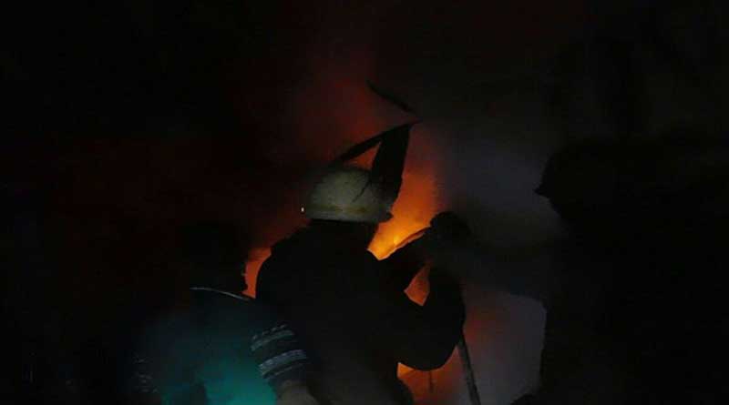 A drunk man sets his own house on fire