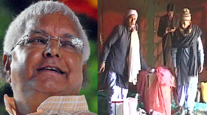 MakarSankranti: Supporters of Lalu Prasad Yadav arrive at Birsa Munda Jail with 'Dahi chuda' 