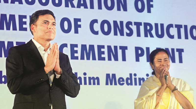 CM inaugurates cement factory of Gindal group at Salboni