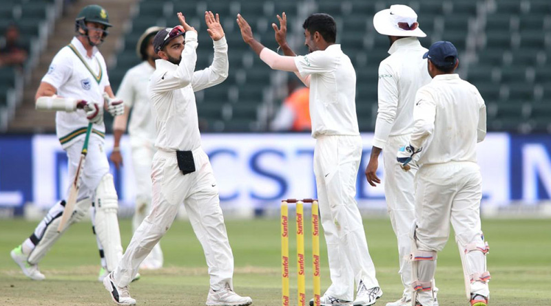 Team India is fighting hard against South Africa in 3rd test