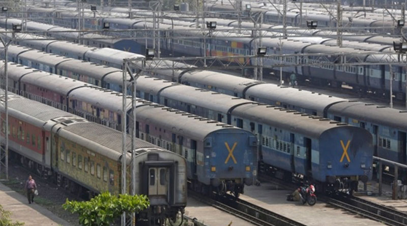 Saffron on railway track sparks row