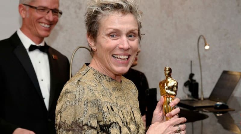 Man steals Frances McDormand's Oscar arrested