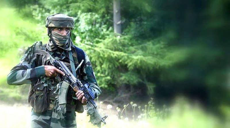 One civilian was killed and two others were injured after Pakistan resorted heavy shelling