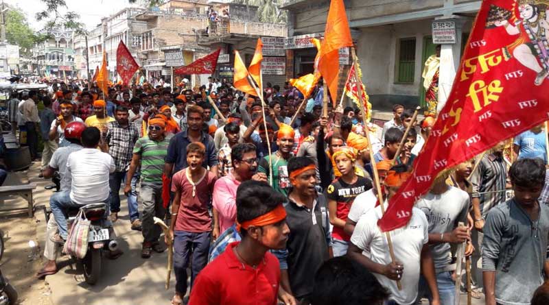 Cops baton charge Ram Navami rally in Kandi
