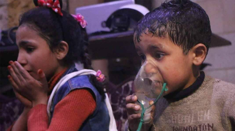 Syria war: At least 70 killed in suspected chemical attack in Douma